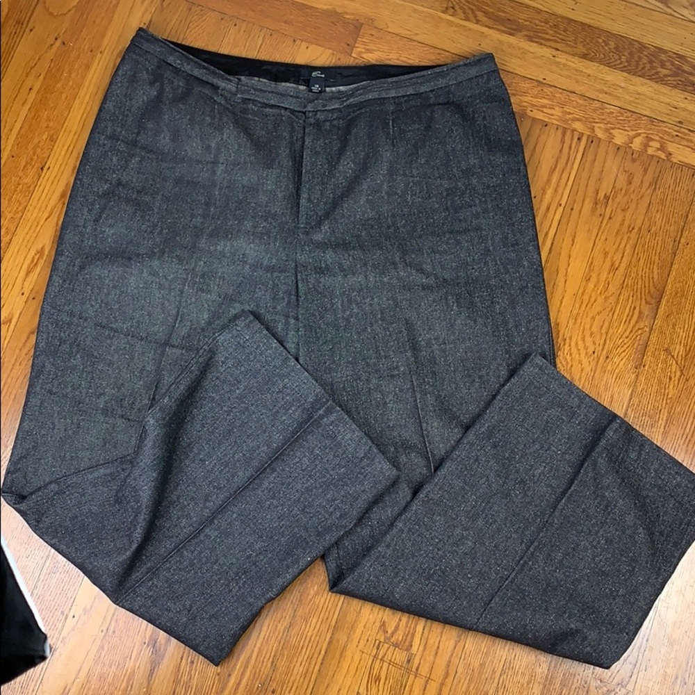 Emme Black Denim Dress Pant Wide Leg 18